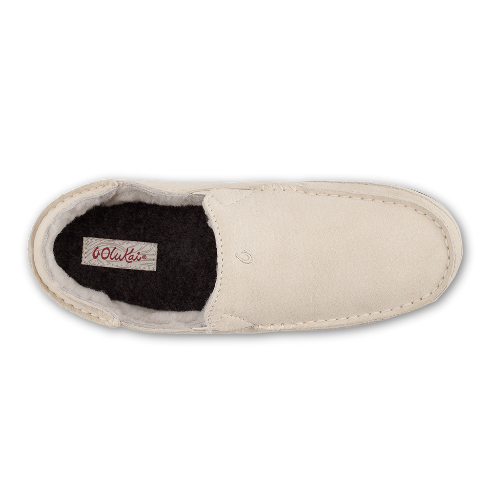 Nohea Women's Leather Slippers - Bone | Women OluKai sale