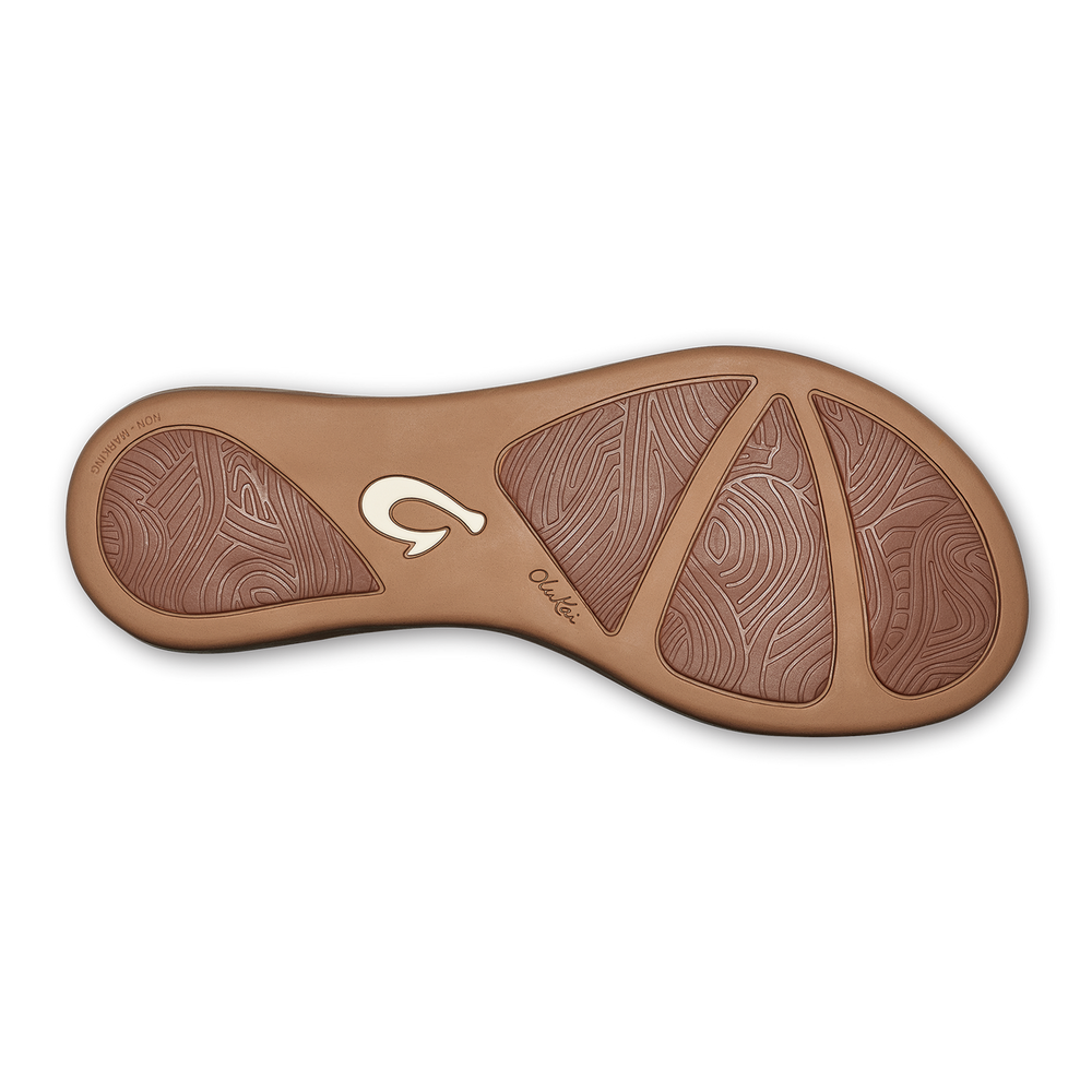 Honu Women’s Leather Beach Sandals - Tan | Women OluKai sale