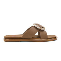 La‘i Slide Women’s Slide Beach Sandals - Tan | Women OluKai online