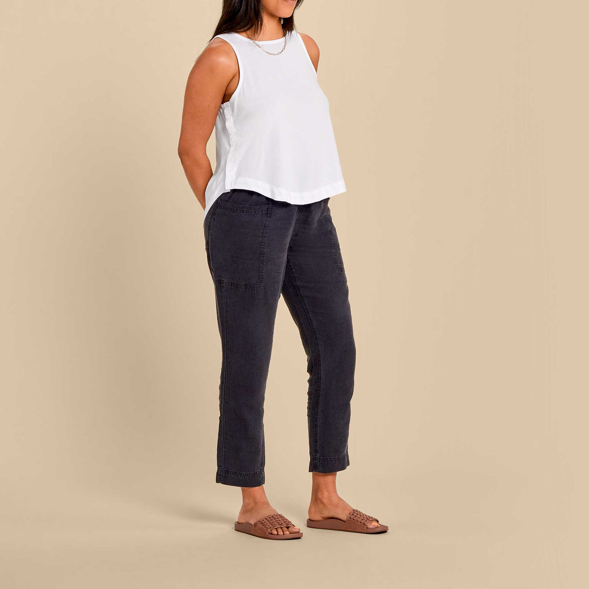 Kāmola Women’s Leather Slide Sandals - Tan | Women OluKai outlet